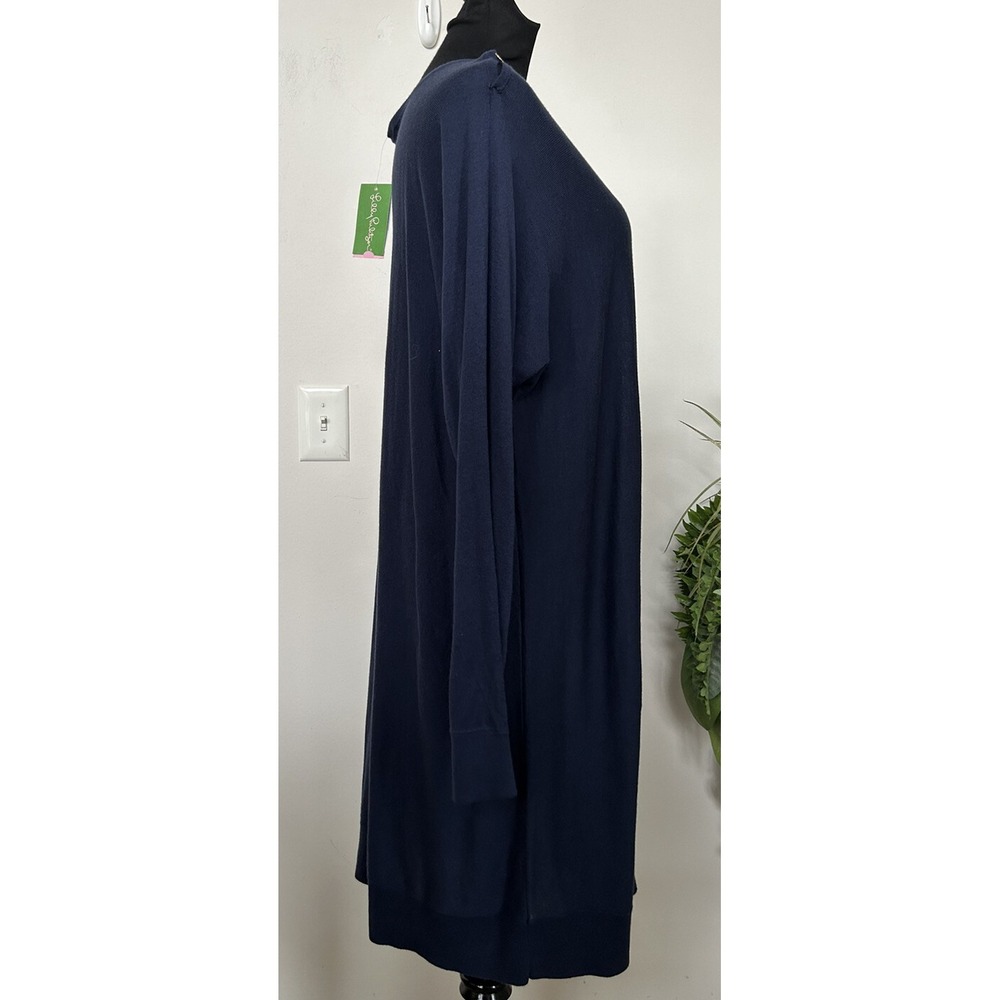 NWT Lilly Pulitzer Jupiter True Navy Wool Blend Sweater Tunic Dress Sz XL $148 - Picture 5 of 8